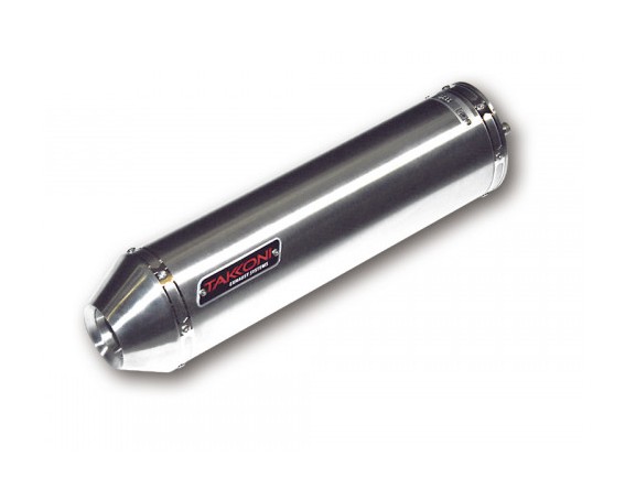 Silenciador Takkoni de acero inoxidable para VTR 1000 F, 97-05, SC 36, homologado E. Pareja