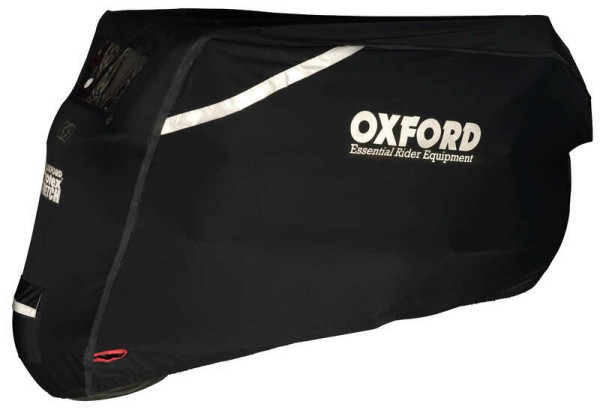 Oxford Outdoor Abdeckplane Protex Stretch Schwarz - Motorrad / Scooter - L