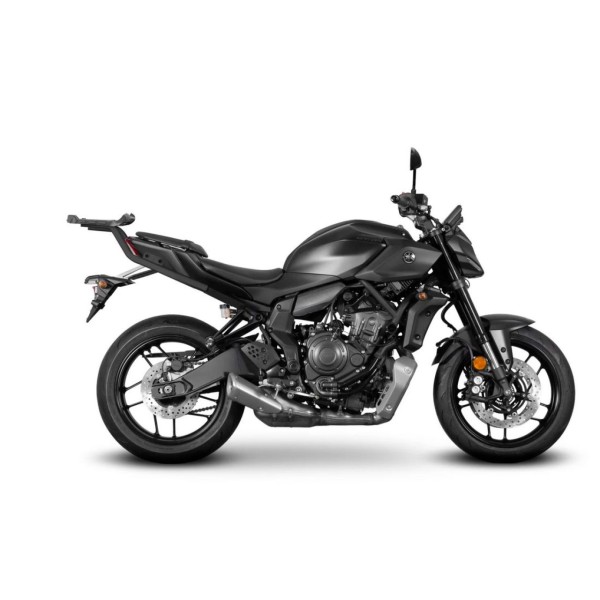 Soporte para baúl Shad Top Case, pintado en negro, para Yamaha MT-07 (25-)