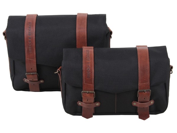 Juego de bolsas de mensajero LEGACY M/L negro para transportín C-Bow Hepco & Becker