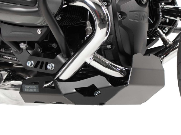 Placa de protección del motor negra para BMW R 12 Nine T (24-) Hepco & Becker