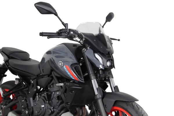 Pantalla de competición MRA "NRN" transparente para Yamaha MT-07 (21-24)