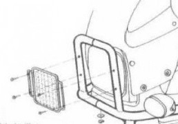 Protector de faros negro para BMW R 850 GS (98-00)/R 1100 GS (94-99) Hepco & Becker
