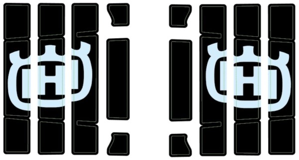 Kit de adhesivos de rejilla de radiador para Husqvarna FS 450 Original