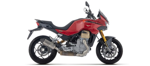 Escape ARROW INDY RACE EVO de titanio con terminal de carbono para Moto Guzzi V 100 Mandello / Stelvio (25-)