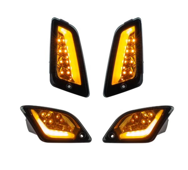 Kit de intermitentes delanteros y traseros para Vespa GTS/GTS Super/GTV 125-300cc, tintados