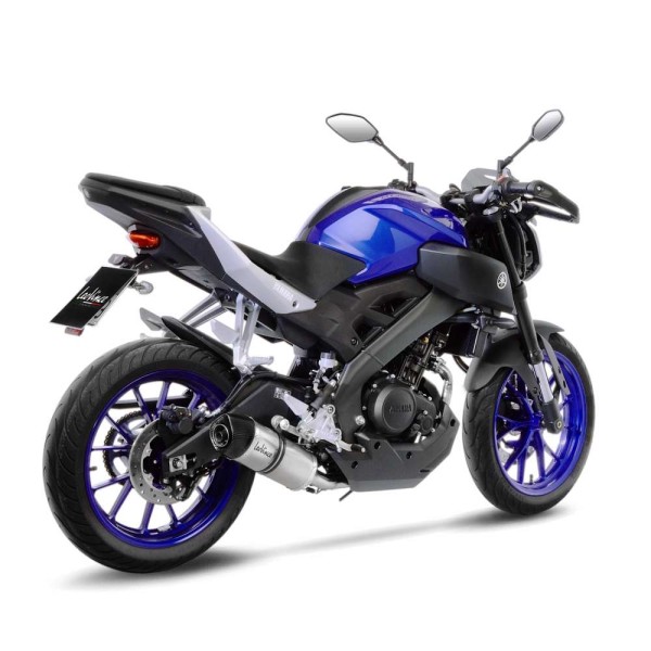 Sistema completo LeoVince LV One Evo para Yamaha MT-125 /YZF-R 125, plata, homologación E