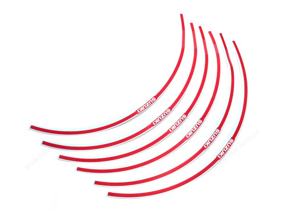 Decoración borde llanta rojo para Suzuki GSX-8R (24-) Original