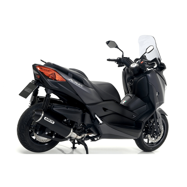 ARROW Auspuff DARK URBAN für Yamaha XMAX 400 2017-, Aluminium schwarz