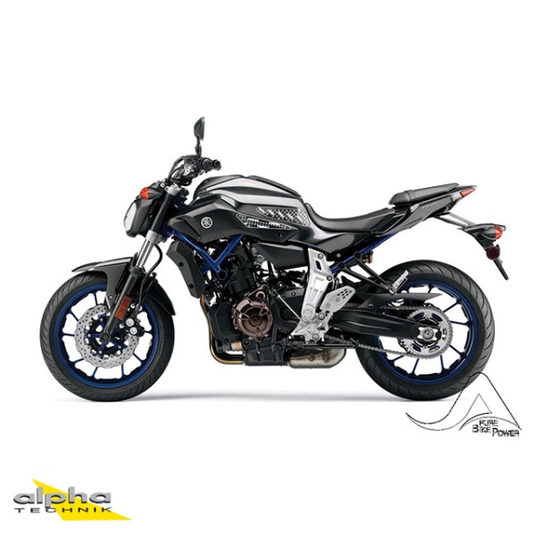 Stompgrip transparente Volcano para Yamaha MT-07 2015-17
