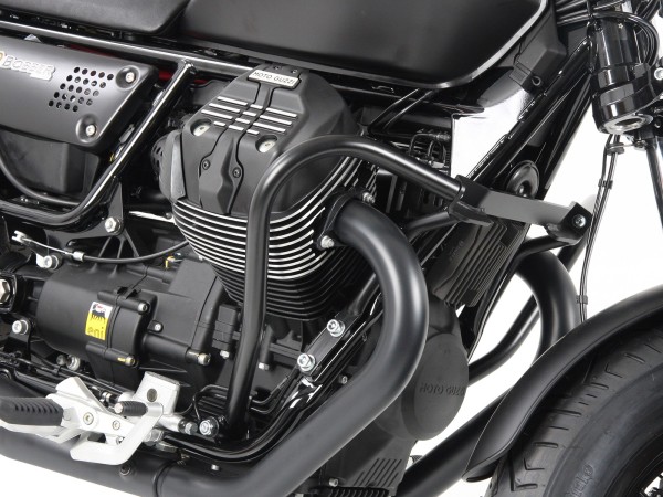Protector de motor negro para V 9 Bobber (My.16-) / Bobber Sport (My.19-) Original Hepco & Becker