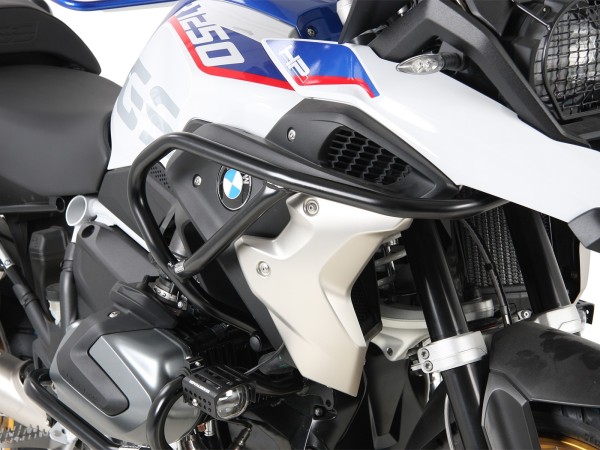 Barra protectora de depósito negra para BMW R 1250 GS (19-23) Hepco & Becker