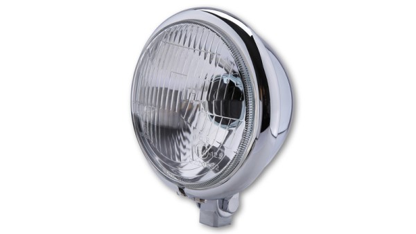 HIGHSIDER smart 5 3/4 pulgadas faro delantero Bates Style cromado homologado E (1ud.)