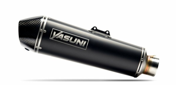 Sistema completo Yasuni Scooter 4 Black Edition acero inoxidable tapa negra/carbono Honda Forza 300