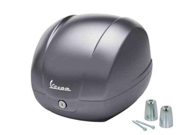 Baúl original de 36 l en gris mate 707/C para Vespa GTS 125/310 y GTV 310