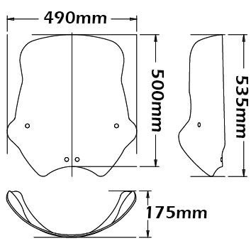Parabrisas Sport, inclinable para BMW R 1150 R (99-06), transparente