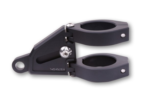HIGHSIDER pro Extender portalámparas juego negro, CNC, aluminio, para Ø 38-41 mm, longitud ajustable