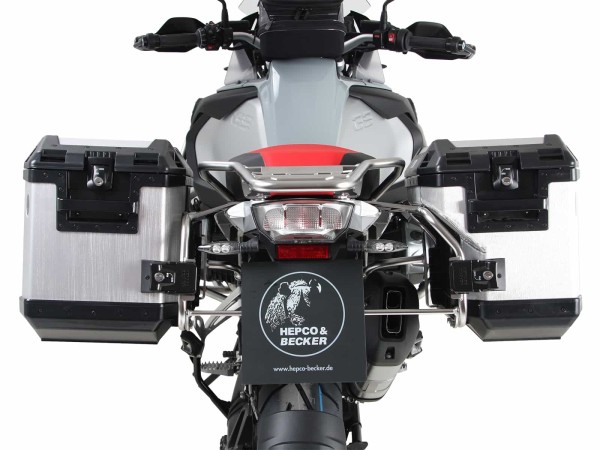 Juego portamaletas Portamaletas incl. juego portamaletas Xplorer Cutout plata para BMW R 1250 GS Adventure