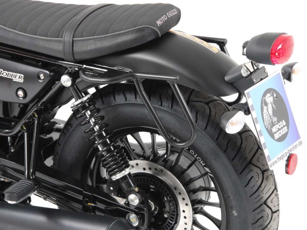 Portabolsas de cuero recortado para Moto Guzzi V9 Bobber/Special Edition (21-) Hepco & Becker