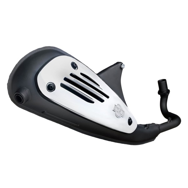 Sito / LeoVince sistema de escape Sito Plus, acero para Vespa LX 50 4T 4 Válvulas (Bj.09-14)