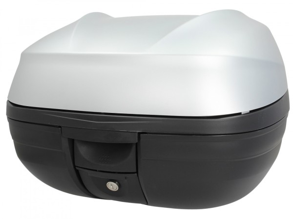 Kit Top Case (incl. placa de retención), 37 l, gris para Piaggio MP3 125 / 300 / Sport HPE