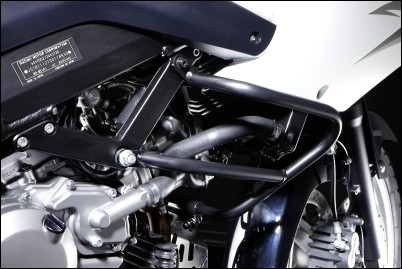 Protector de motor, negro mate para Suzuki V-Strom 650 BJ. 2009-2011