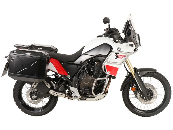 Juego de portaequipajes Cutout black incl. Juego de portaequipajes Xplorer para Yamaha Ténéré 700 (2019-)