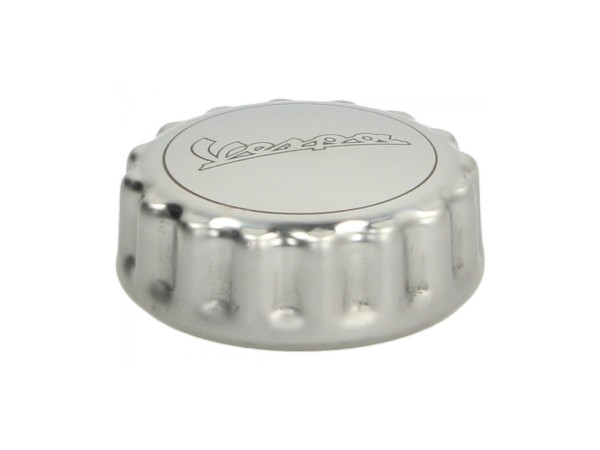 Tapón del depósito de combustible, aluminio, con la inscripción Vespa - Original Piaggio