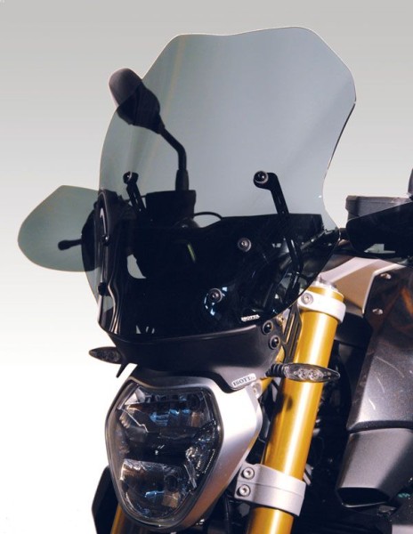 Parabrisas de altura media y alerón antideslumbrante para BMW R 1200 R (15-18)