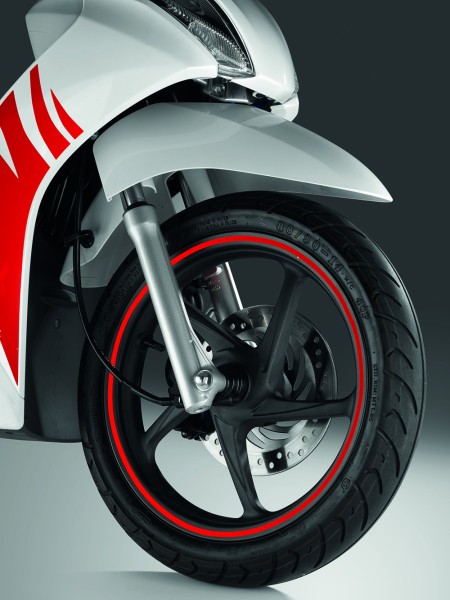 Juego de calcomanías originales para llantas Honda PCX/ Vision50/ Vision110 rojo