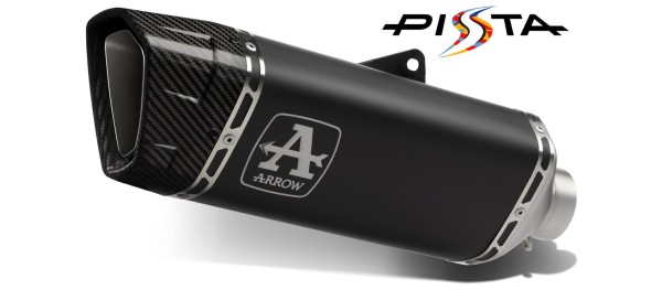 ARROW PISTA Slip-On Aluminio negro para KTM 990 RC R (25-)