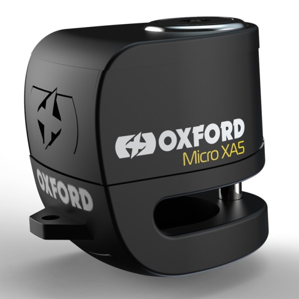 Oxford Micro XA5 Bloqueo de disco de freno con alarma - Negro