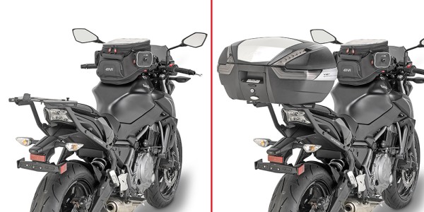 Portamaletas para maletas Monokey / Monolock para Kawasaki Z 650 (Bj.17-) Givi
