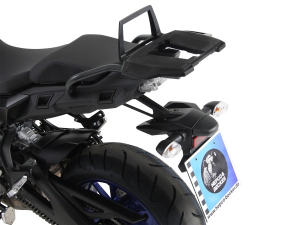 Alurack topcase carrier negro para Yamaha Tracer 900 / GT (Bj.18-) Hepco & Becker