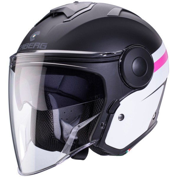 Casco Caberg Soho Zephyr mate-negro-blanco-fucsia