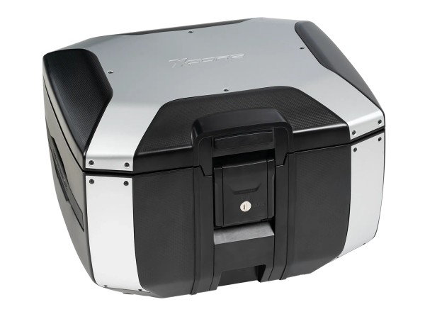 Kit Smartrack con baúl Xcore Topcase 40 plateado/negro para Scrambler 400 XC (25-) de Hepco & Becker