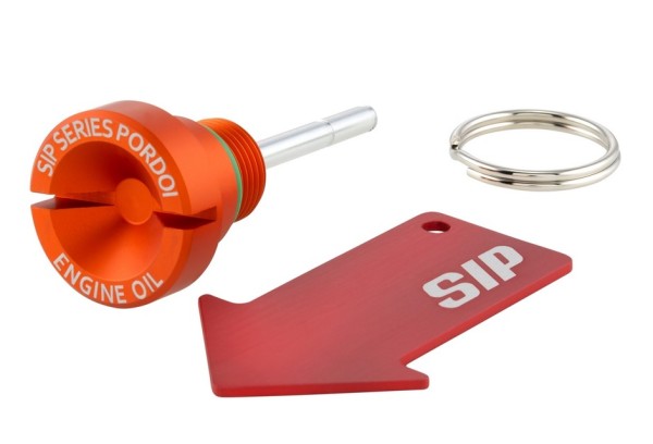 Tapón de llenado de aceite del motor para Vespa, naranja mate