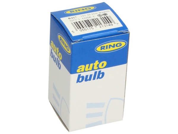 Bombilla anular, lámpara incandescente, halógena, 12 V, 35/35 W, BA20d