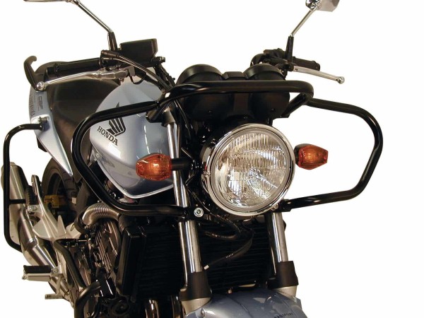 Barra de protección delantera negra para Honda CBF 500 (04-08) Hepco & Becker