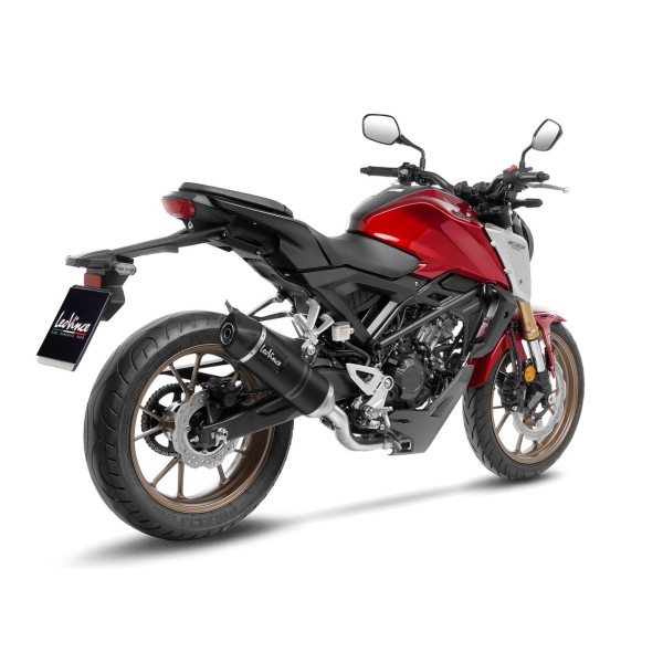 LeoVince sistema completo LV One Evo para Honda CB 125 R Neo Sports Cafe, negro, E-certificado