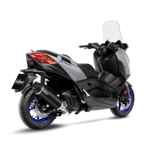 Sistema completo LeoVince SBK Nero para Yamaha X-Max 125 /Tech Max, acero inoxidable, ABE, Euro5