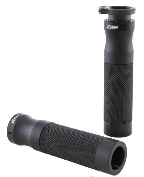 Puños ZELIONI para Vespa GTS/GTS Super/GT/GT L 125-300cc, negro mate