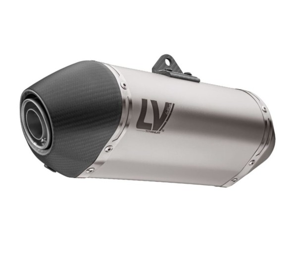 Silenciador trasero LeoVince LV-14 Titanium Slip On, de titanio plateado, para CF Moto / Husqvarna / KTM