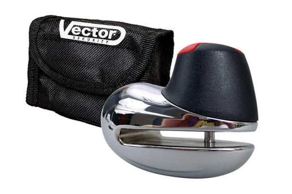 VECTOR Minibloqueo de disco de freno con estuche - Ø6mm cromado