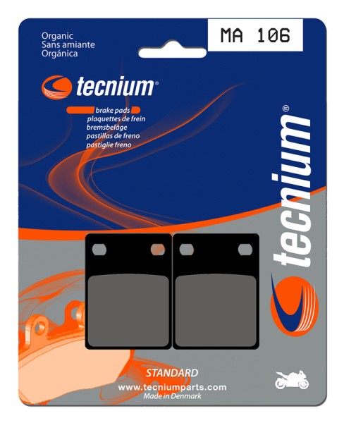 Pastillas de Freno Tecnium Street Orgánicas - MA106