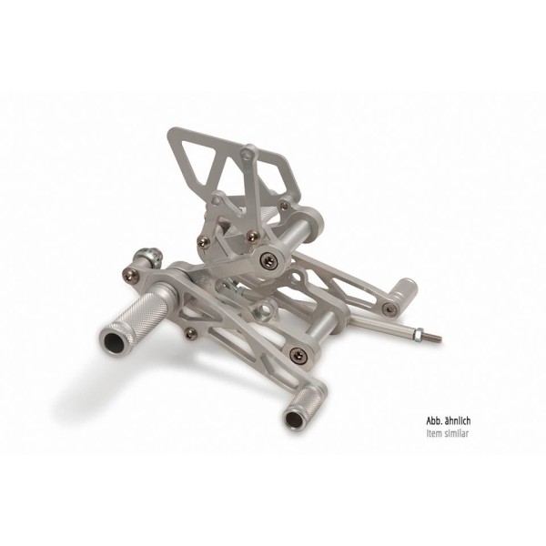 LSL Rastenanlage für Suzuki GSXR600, 1997-2000, GSXR750, 1996-1999, silber