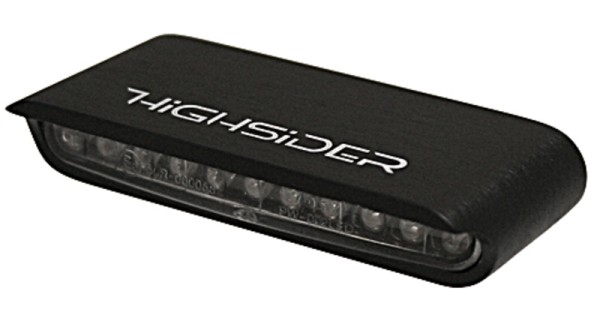 Intermitentes HIGHSIDER pro Stripe LED negro/transparente homologados E (par)