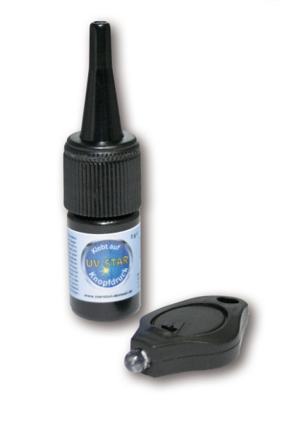 MARSTON Set de Reparación UV, Adhesivo 3g + Marcador UV