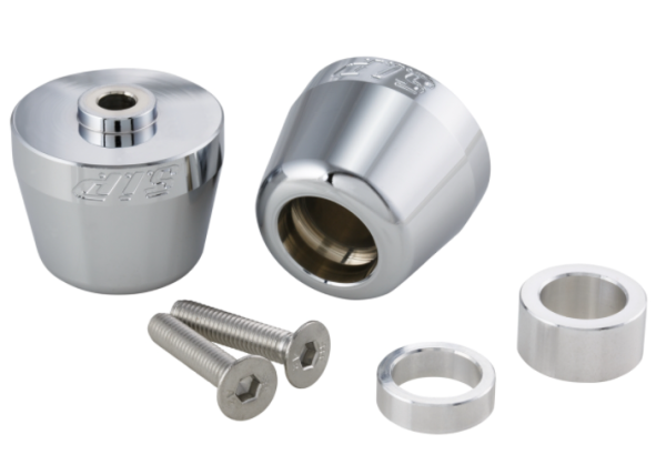 Contrapesos de manillar izquierda/derecha para Vespa Primavera/Sprint/ET/LX/LXV/S, cromados