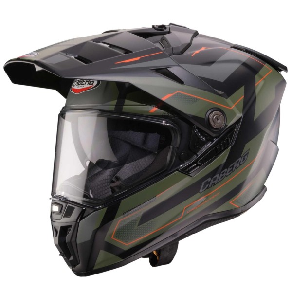 Casco Caberg Tanami Ranger negro mate/verde militar-gris